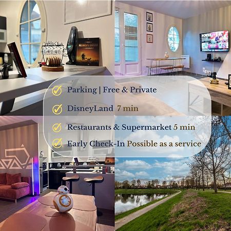 Once Upon A Time - 7Min From Disneyland - Free Private Parking - Self Checkin - Balcony - Barbecue Magny-le-Hongre Dış mekan fotoğraf